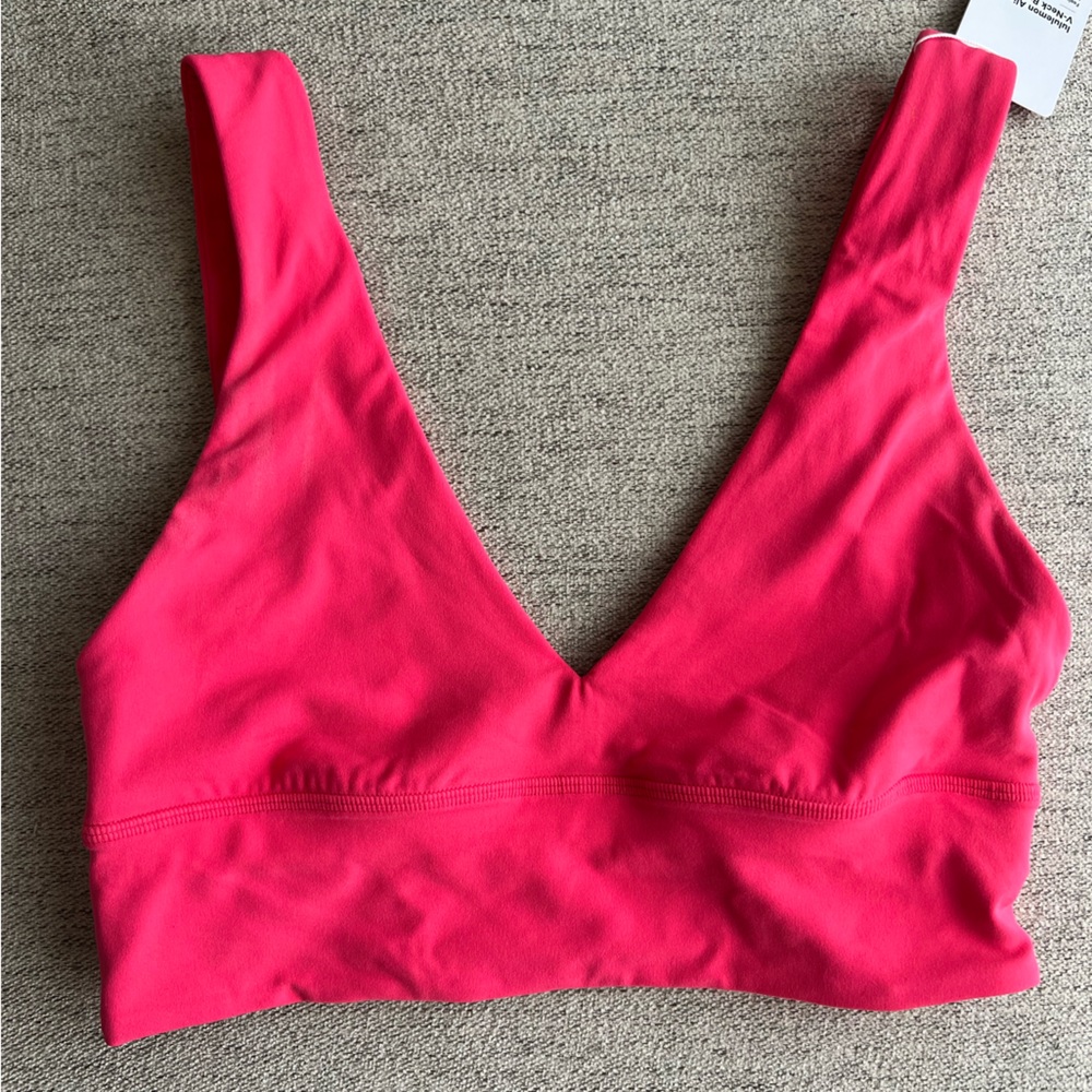 Lululemon Align V Neck Bra in Pink